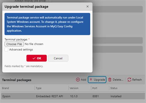 Upgrade and uninstallation of packages